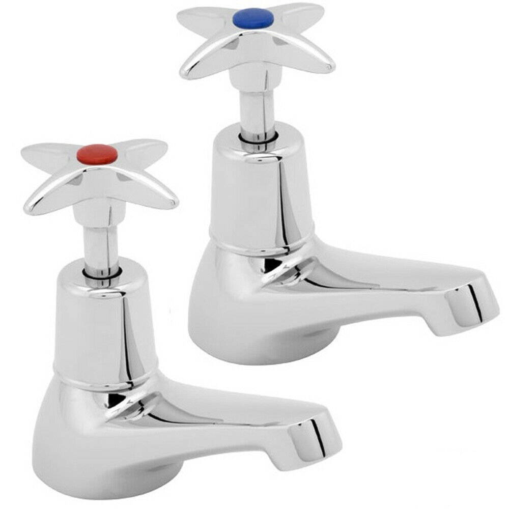Deva 181X Commercial Cross Handle Basin Taps SNH Tradecentre