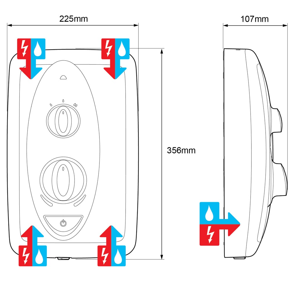 Mira Jump 7.5KW Multi Fit Electric Shower 1.1788.477