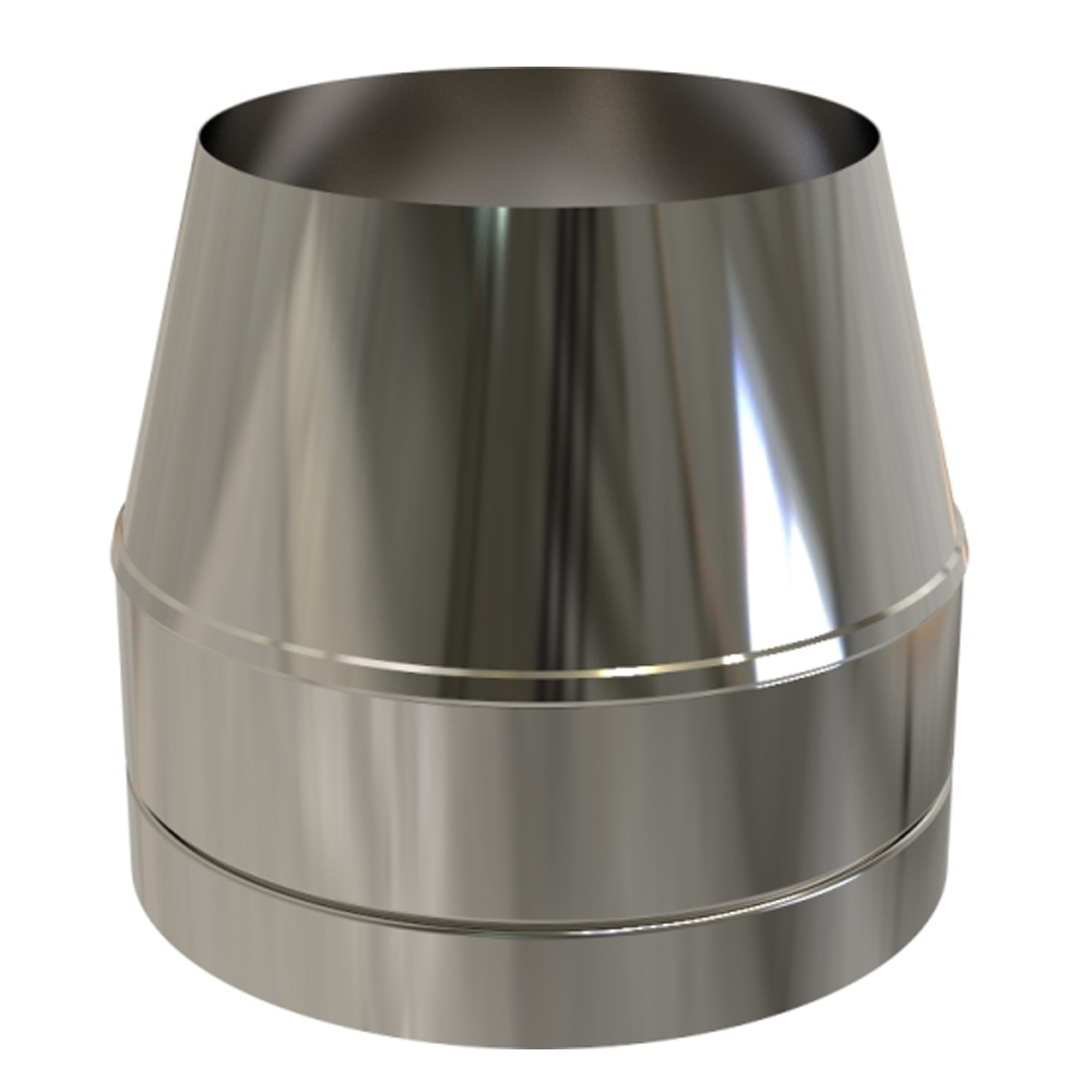 TWPro 125mm Twin Wall Insulated Cone Top Cowl Stainless Steel