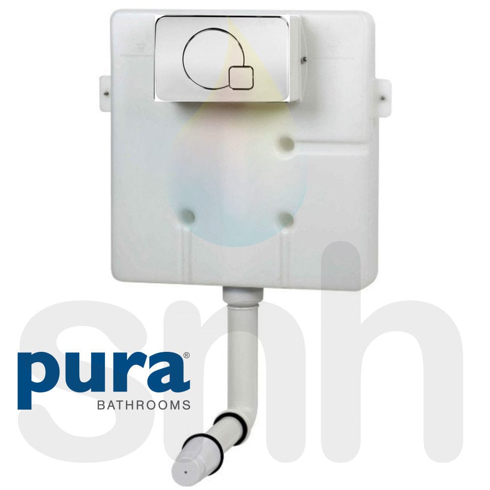 Pura Super Slim Concealed Insulated Dual Flush Cistern SNH