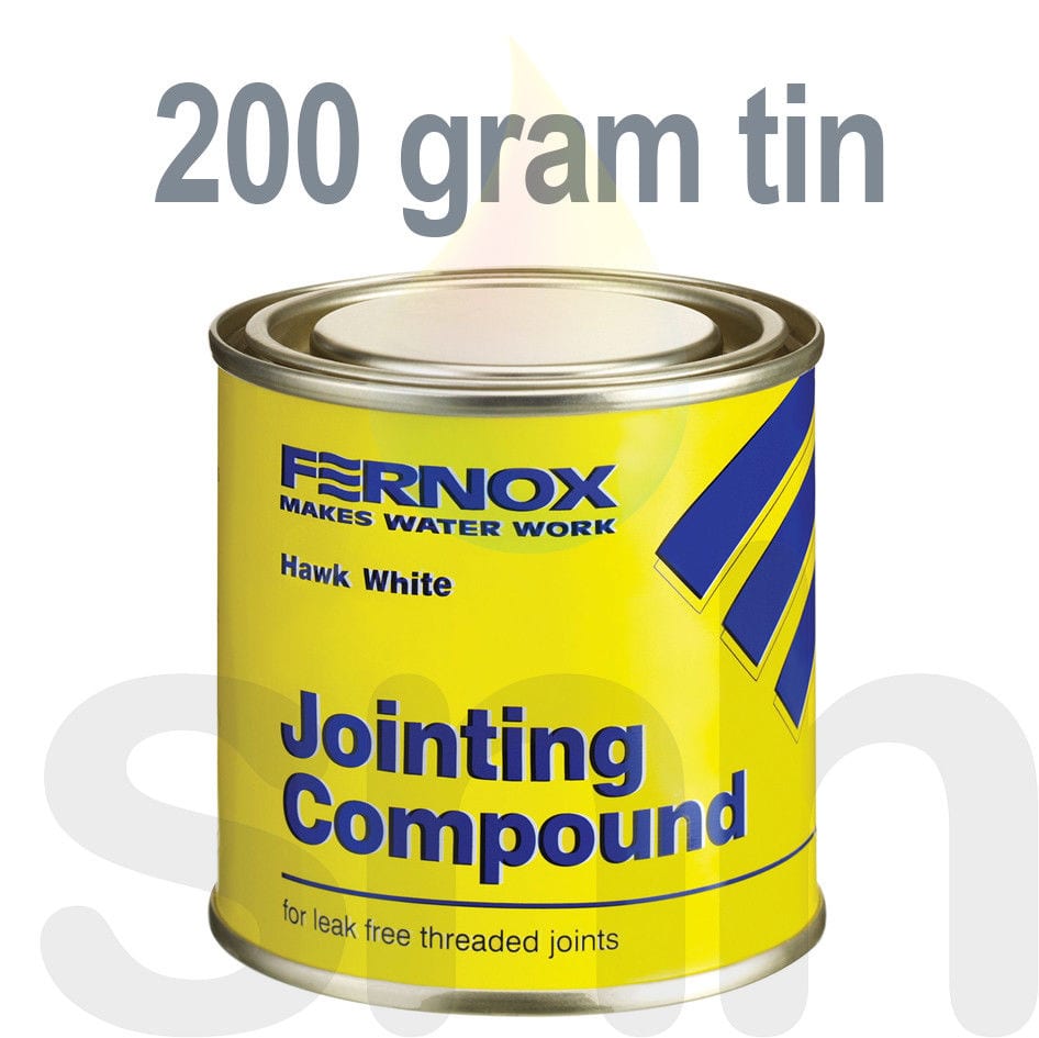 Hawk White Pipe Jointing Compound Leak Free Joints 200 or 400 Gram Tins