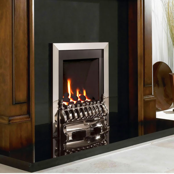Flavel Windsor Traditional Gas Fire Silver