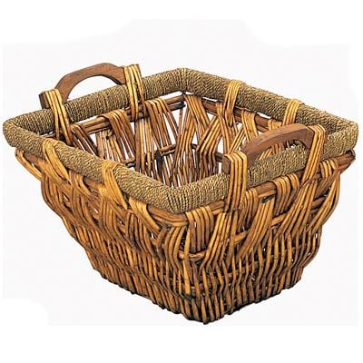 Taper Wicker Fireplace Log Basket Snh
