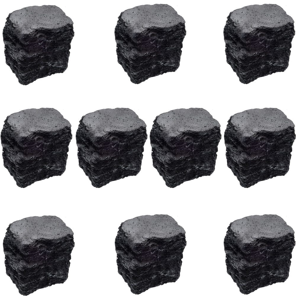 20 Small Gas Fire Replacement Coals Living Flame Ceramic Coal For Gas Fires 35mm 