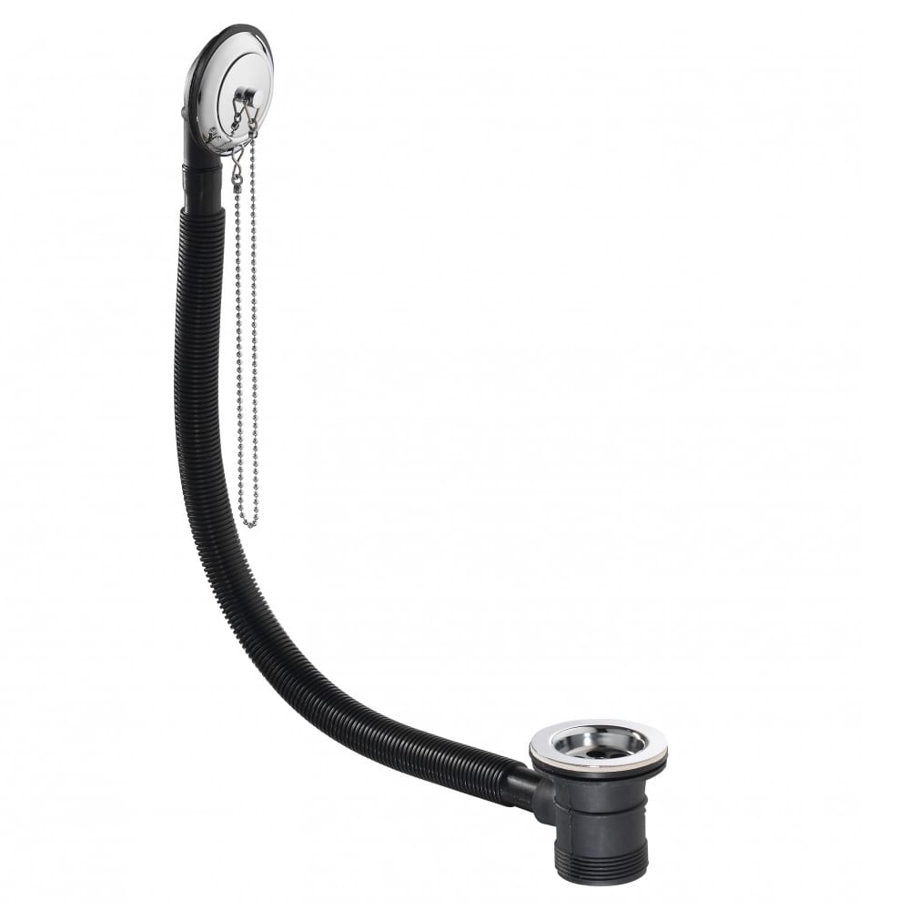 Bath Chrome Waste Kit Metal Plug Tidy SNH