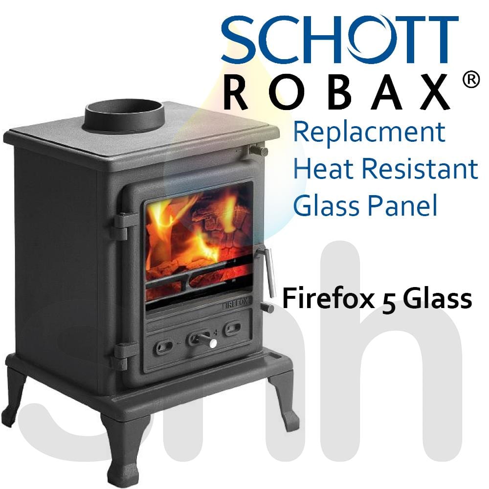 Schott Robax Replacement Stove Glass Panel For Firefox 5 Stove SNH