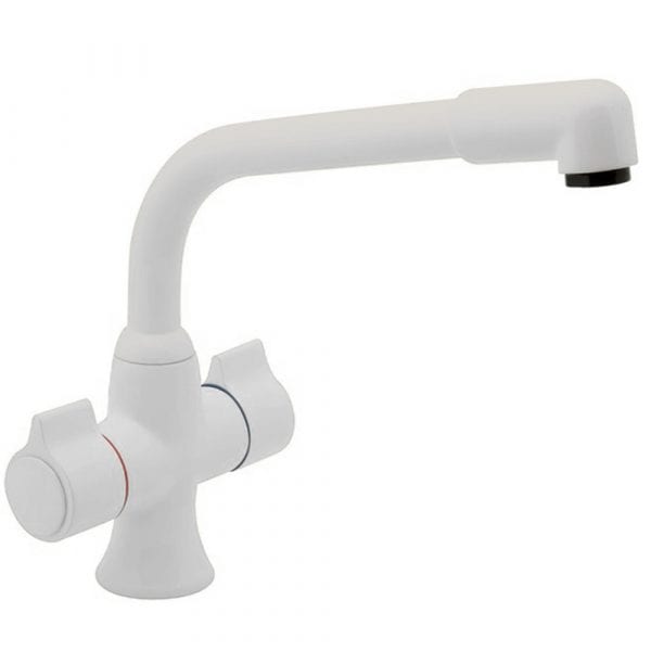 Deva SMS172-005 Sauris White Mono Sink Mixer