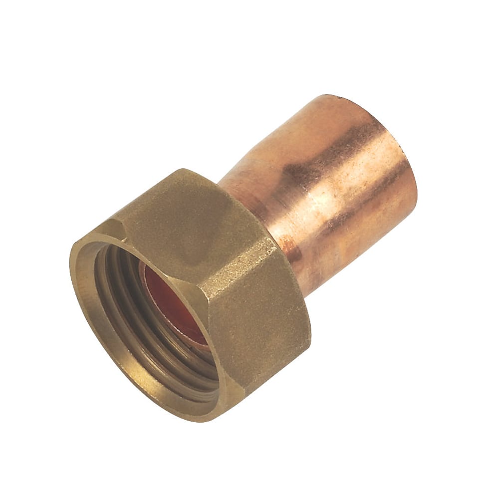 22mm x 3/4 Inch Straight Tap Connector End Feed Copper Embrass SNH