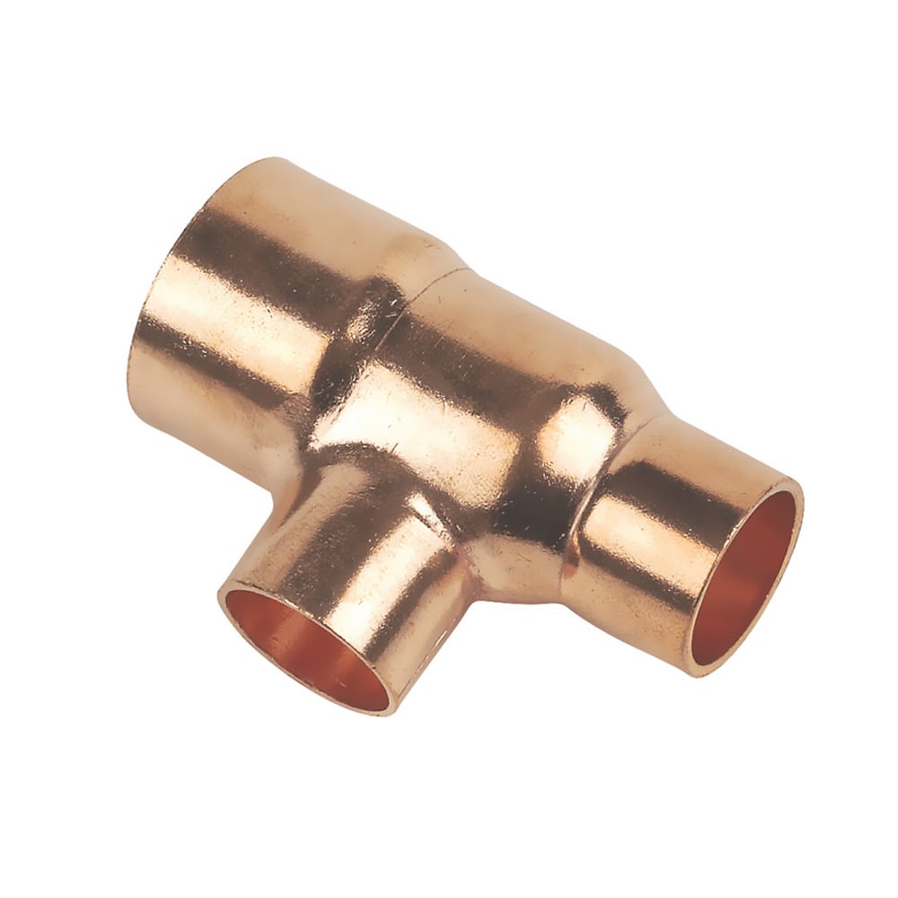 Reducing Tee 22x15x15mm End Feed Copper Embrass Fittings SNH