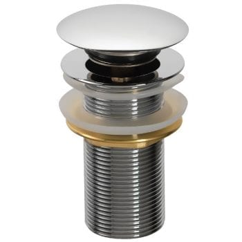 Basin Waste Clicker Un-Slotted Chrome