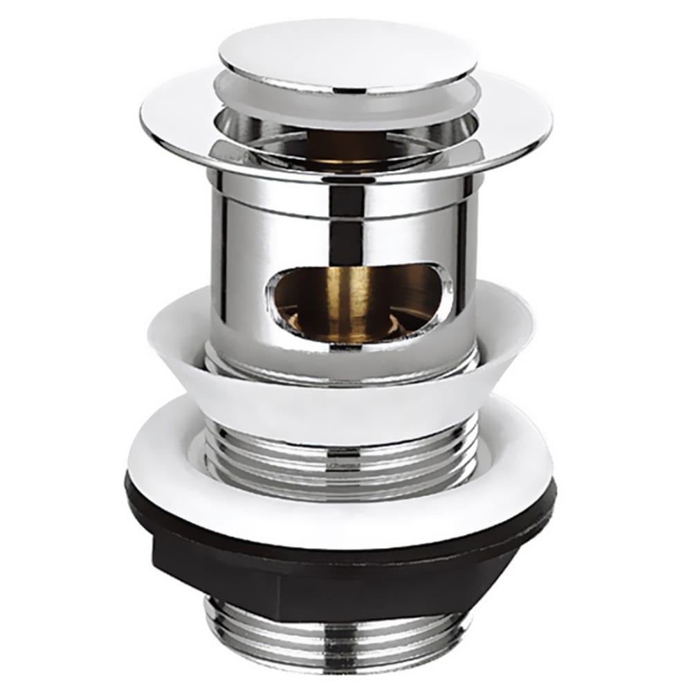 Pura Basin Waste Kit Small Dome Clicker Slotted CB102 SNH Tradecentre