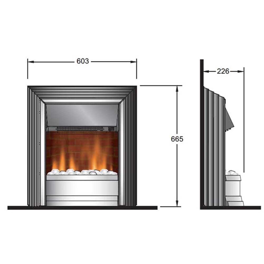 Dimplex Zamora Electric Fire ZAM20 Now Only £174 SNH