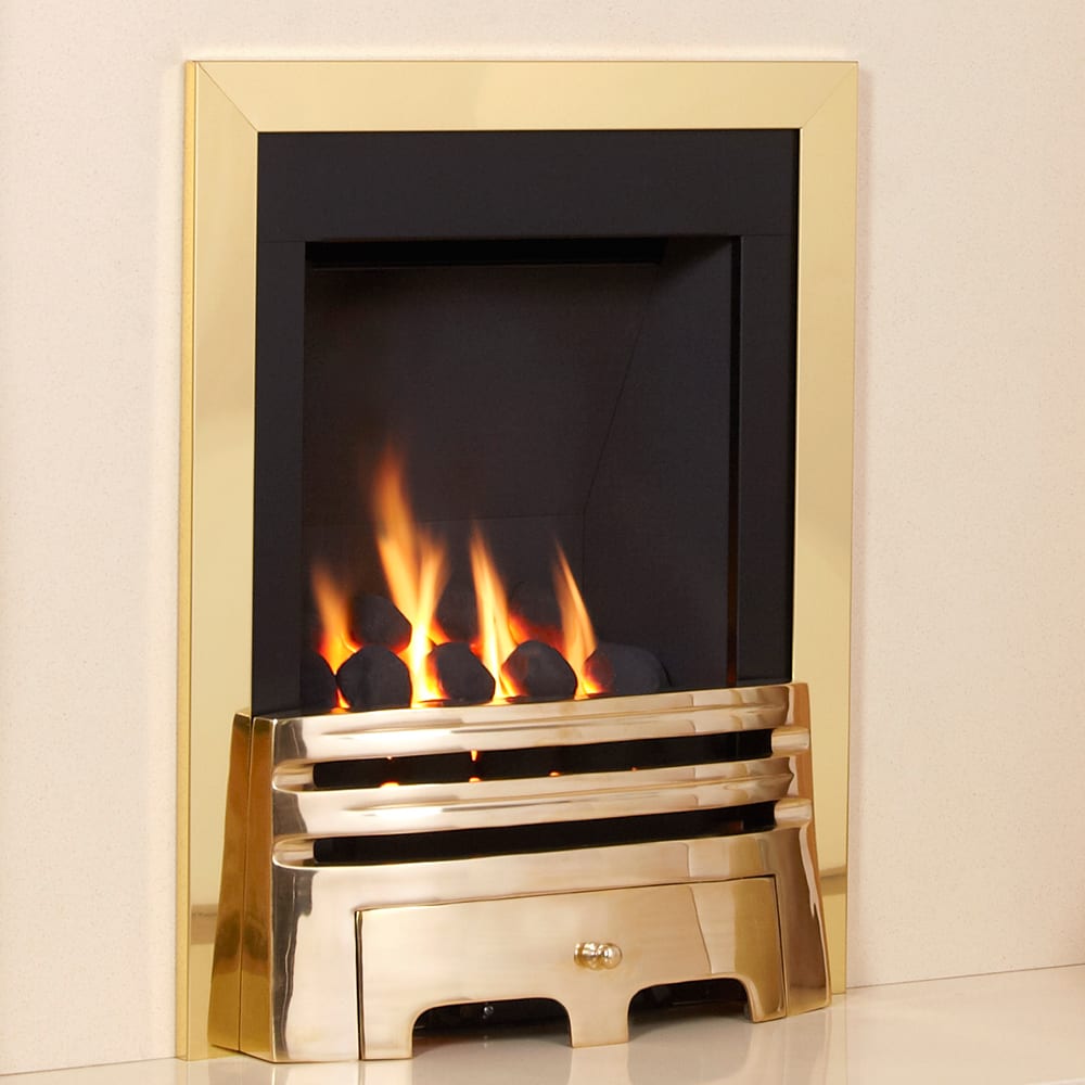 Flavel Windsor Gas Fire Classic Brass Fsrc1smn Snh