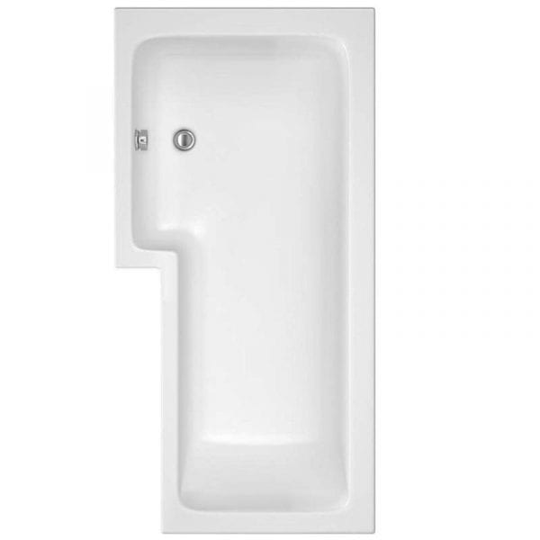 Square Shower Bath 1700 Left Hand, Panel & Screen - Image 2