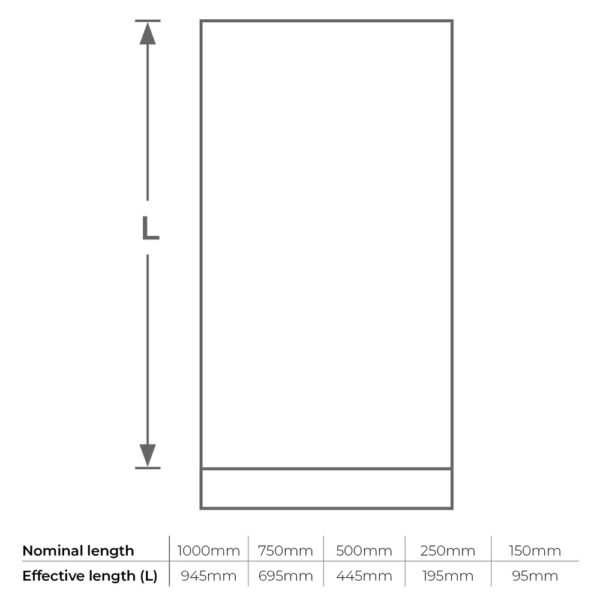 125mm Vitreous Enamel Flue Pipe 1000mm Length - Image 2
