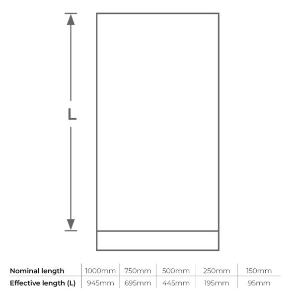 125mm Vitreous Enamel Flue Pipe with Door 500mm Length - Image 4