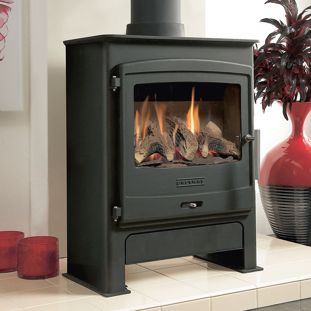 Portway 2 Gas Stove with Logs SNH