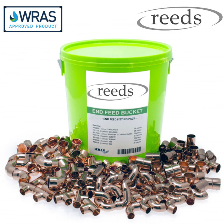 Copper Fittings Bucket 180 Fittings 15mm & 22mm Mixed End Feed Fittings