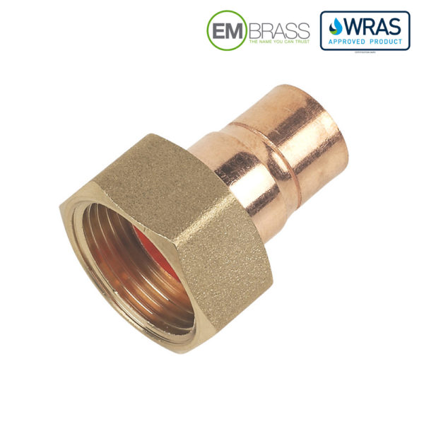 15mm x 3/4 Inch Straight Tap Connector End Feed