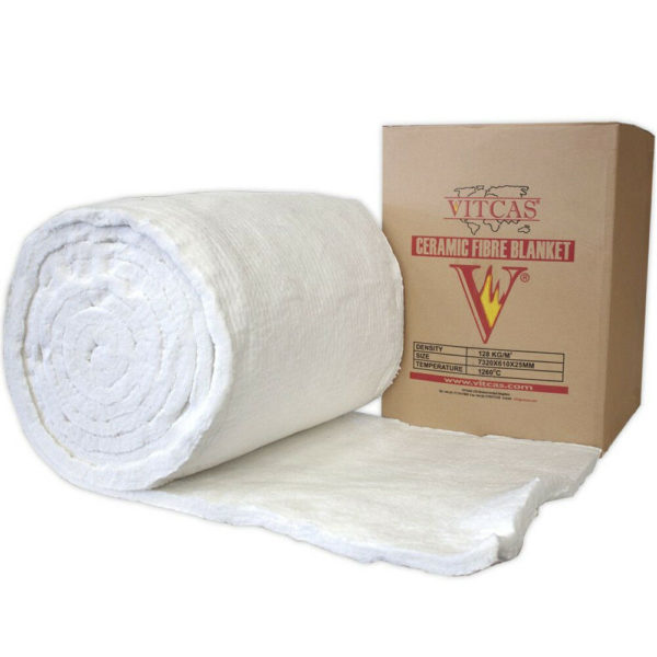 Vitcas Ceramic Fibre Blanket 25mm Resistant to 1430c