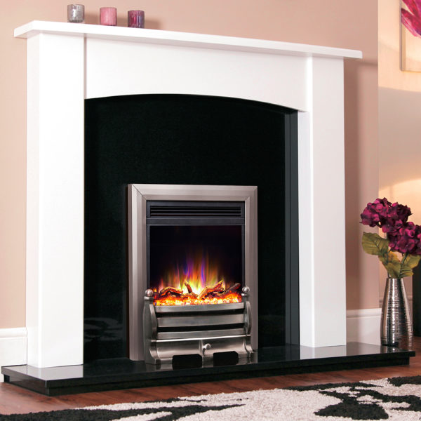 Celsi Electriflame XD Daisy Satin Silver 16" Inset Electric Fire