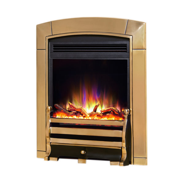 Celsi Electriflame XD Caress Daisy Brass 16" Inset Electric Fire