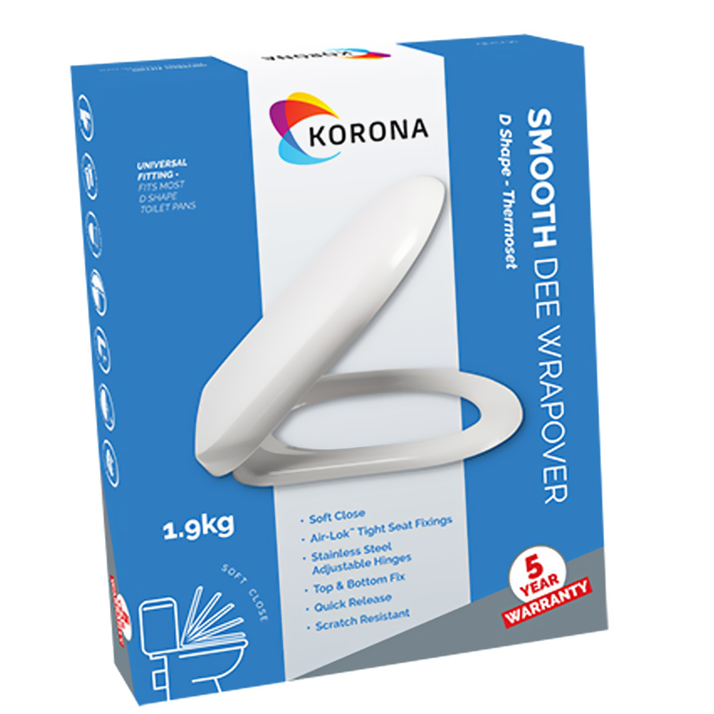 Korona Smooth D Shape Toilet Seat Soft Close SNH Tradecentre Korona Smooth D Shape Toilet Seat Soft Close SNH Tradecentre