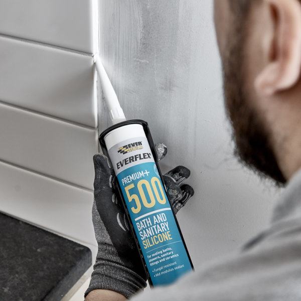 EverBuild White Silicone Sealant 500 White C3