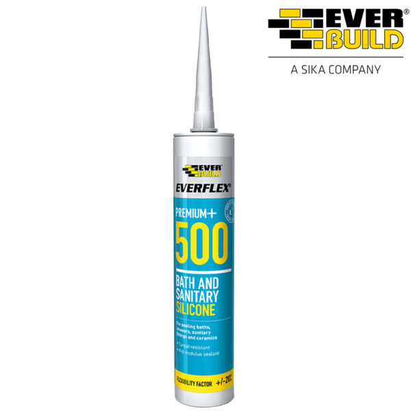 EverBuild Clear Silicone Sealant 500 Clear C3