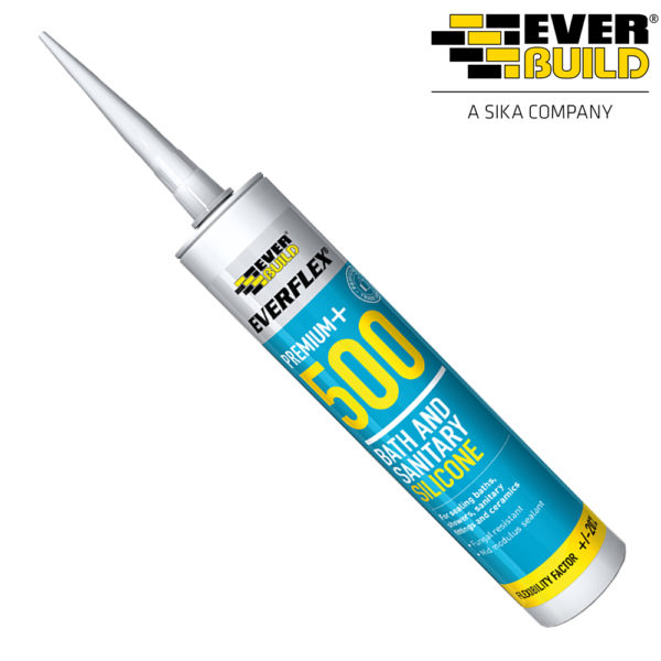 EverBuild Clear Silicone Sealant 500 Clear C3