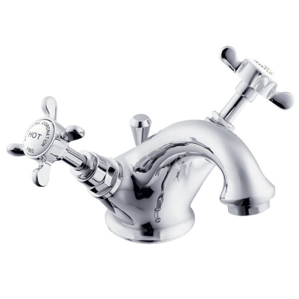 Deva CR24 Coronation Edwardian Chrome Mono Basin Mixer