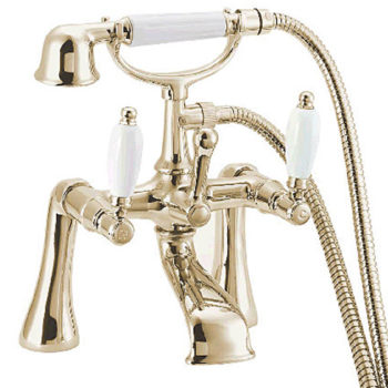 Deva GE03-501 Georgian Gold Lever Bath Shower Mixer