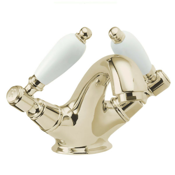 Deva GE04-501 Georgian Gold Lever Mono Basin Mixer Taps