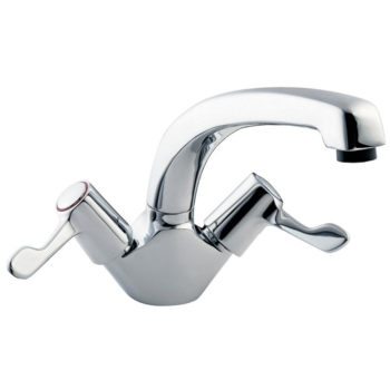 Deva DLT104 Lever Action Mono Sink Mixer Swivel Spout