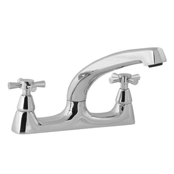 Deva Milan Deck Mounted Kitchen Sink Tap Chrome