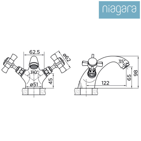 Niagara Bayswater Basin Mono Mixer - Image 3