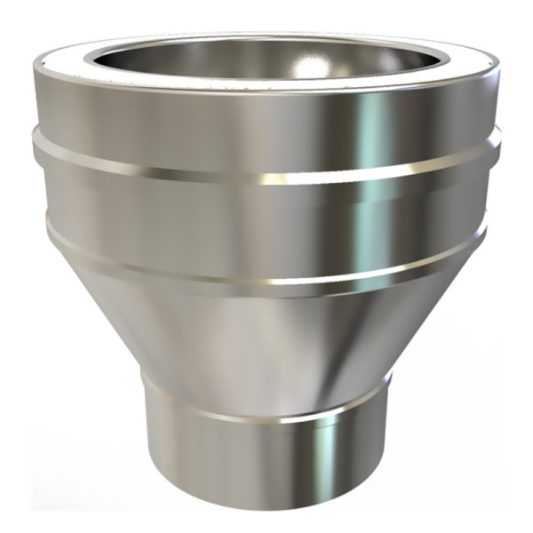 TWPro Single Wall 100mm to Twin Wall 125mm Increaser