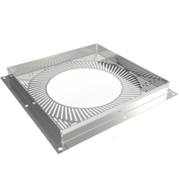 (Dropship) Ventilated Firestop Plate Finished in White 125mm