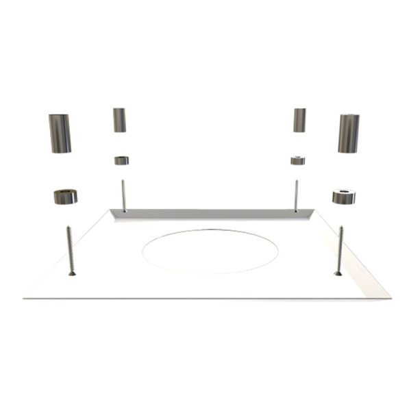 TWPro 150mm Twin Wall Fire Stop Cover Plate White