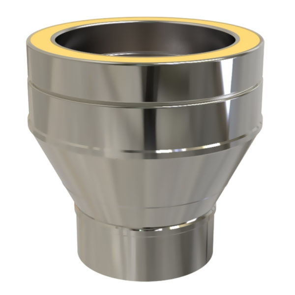 TWPro Single Wall 125mm to Twin Wall 150mm Increaser