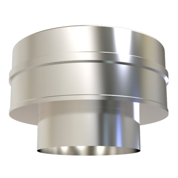 TWPro Twin Wall 125mm to Twin Wall 150mm Flat Increaser
