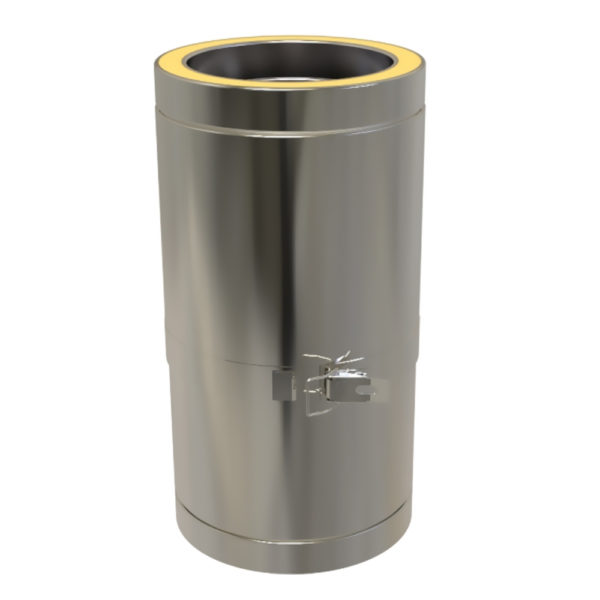 TWPro 125mm Twin Wall Insulated Adjustable Pipe 250-350mm Stainless Steel