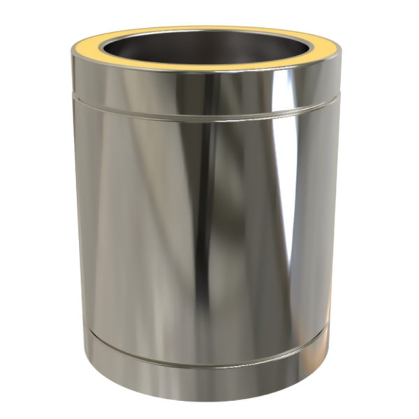 TWPro 150mm Twin Wall Insulated  Pipe 250mm Stainless Steel
