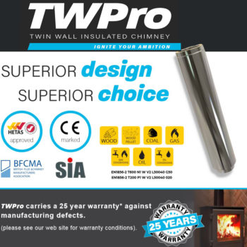 TWPro 150mm Twin Wall Insulated Cone Top Cowl Stainless Steel - Image 2