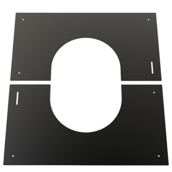 (Dropship) Finishing Plate Black 30-45 Degree 125mm