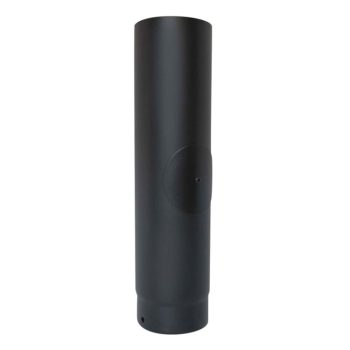 125mm Vitreous Enamel Flue Pipe with Door 500mm