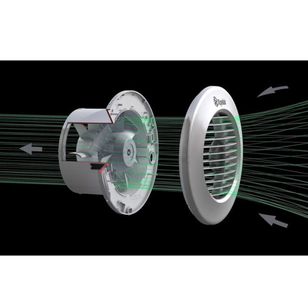 Xpelair 93070AW Simply Silent DX150S Standard 6"/150mm Extractor Fan - Image 3