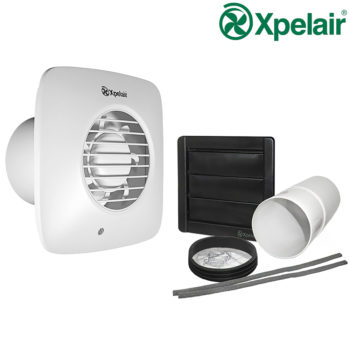 Xpelair 93028AW Simply Silent DX100HTS Humidistat/Timer Square