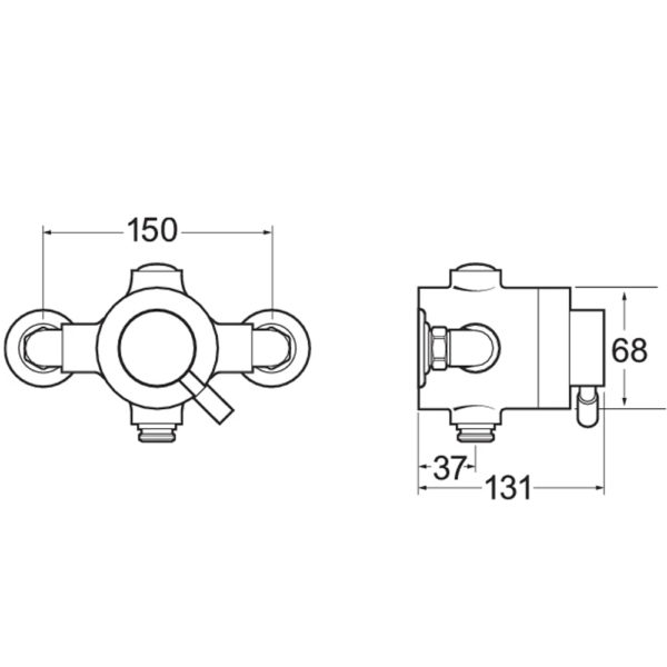 Deva Vision Exposed Sequential Shower Valve - Image 2