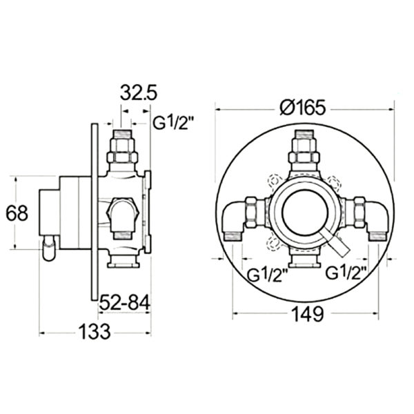 Deva Vision Concealed Sequential Shower Valve - Image 2
